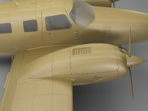 piper pa-34 seneca v 3D Model