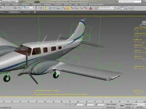 piper pa-34 seneca v 3D Model