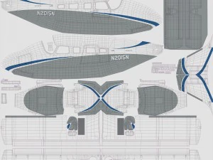 piper pa-34 seneca v 3D Model