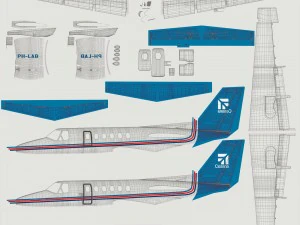 cessna 550 citation ii 3D Model