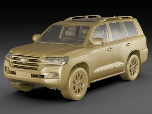 toyota land cruiser 2016 Modello 3D
