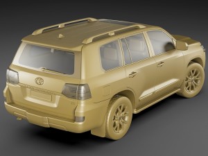 toyota land cruiser 2016 Modello 3D