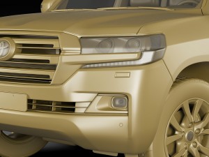 toyota land cruiser 2016 Modello 3D