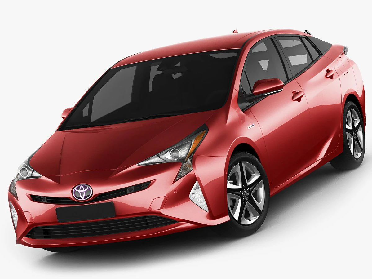 toyota prius 2016 3D Model .c4d .max .obj .3ds .fbx .stl .blend
