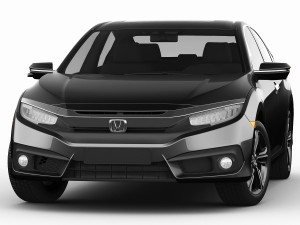 honda civic touring 2016 3D Model