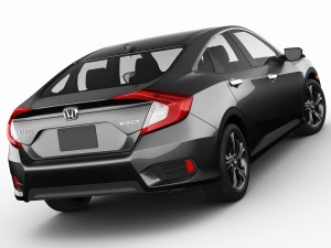 honda civic touring 2016 3D Model