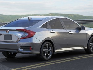 honda civic touring 2016 3D Model