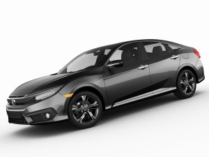 honda civic touring 2016 3D Model