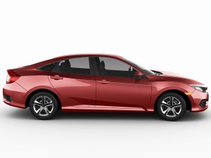 honda civic lx 2016 3D Model