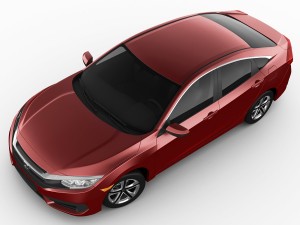 honda civic lx 2016 3D Model