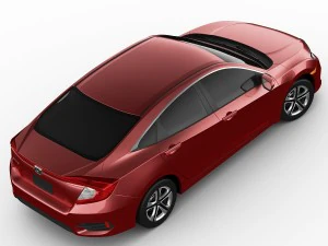 honda civic lx 2016 3D Model