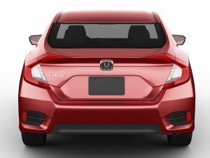 honda civic lx 2016 3D Model