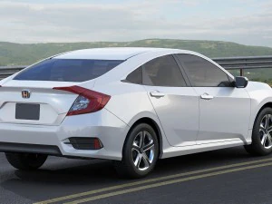 honda civic lx 2016 3D Model