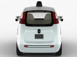 google self-driving car 3D Model