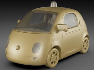 google self-driving car 3D Model