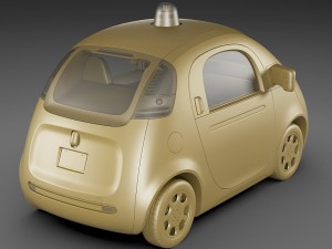 google self-driving car 3D Model