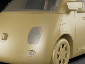 google self-driving car 3D Model