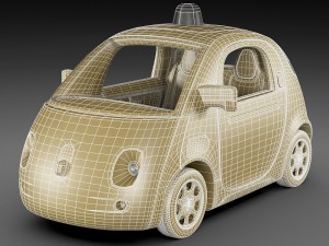 google self-driving car 3D Model