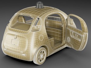 google self-driving car 3D Model