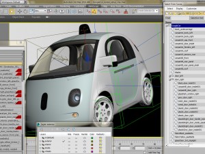 google self-driving car 3D Model