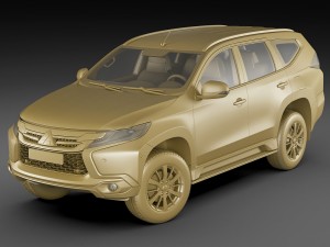 mitsubishi pajero sport 2016 3D Model