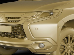 mitsubishi pajero sport 2016 3D Model