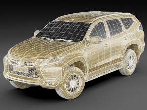 mitsubishi pajero sport 2016 3D Model