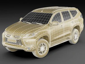 mitsubishi pajero sport 2016 3D Model