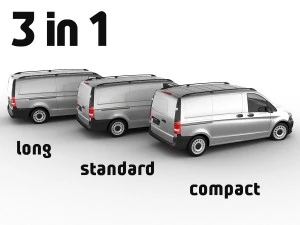 mercedes vito panel van 2016 3D Model