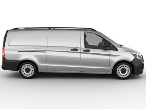 mercedes vito panel van 2016 3D 모델