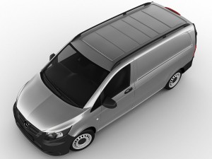 mercedes vito panel van 2016 3D 모델