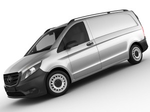 mercedes vito panel van 2016 3D 모델