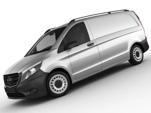 mercedes vito panel van 2016 3D Model