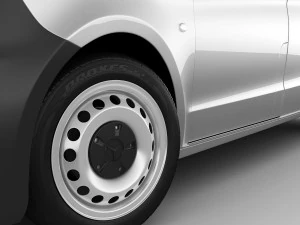mercedes vito panel van 2016 3D Model