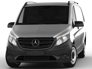 mercedes vito panel van 2016 3D 모델