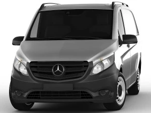 mercedes vito panel van 2016 3D Model