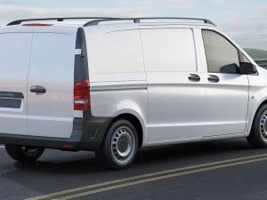 mercedes vito panel van 2016 3D Model