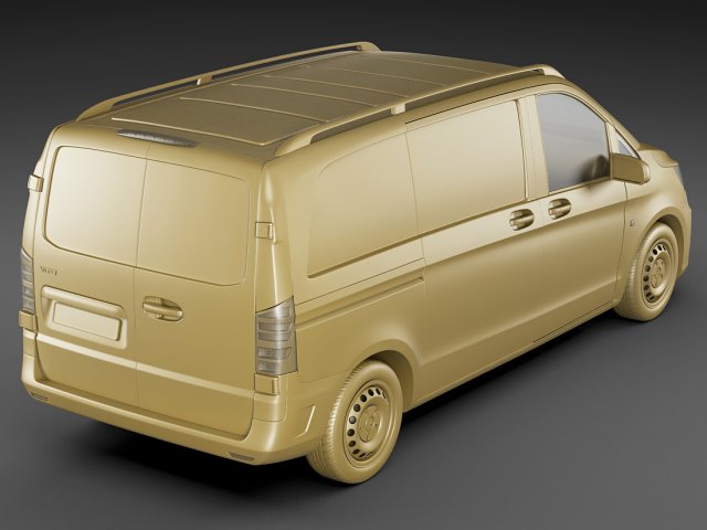 Mercedes-Benz Vito (W447) Panel Van L2 2014 3D Model $149 - .max .obj .ma  .lwo .fbx .c4d .3ds - Free3D