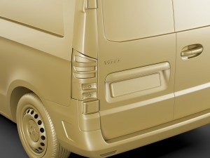 mercedes vito panel van 2016 3D 모델