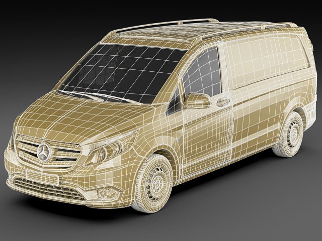 Mercedes-Benz Vito (W447) Panel Van L1 2017 3D model - Download