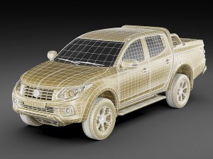 fiat fullback 2016 Model 3D