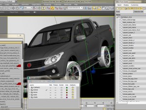 fiat fullback 2016 Model 3D