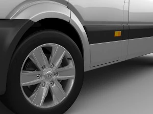 hyundai h350 panel van 2015 3D Model