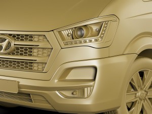 hyundai h350 panel van 2015 3D-Modell