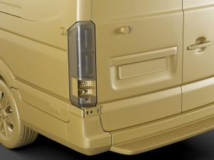 hyundai h350 panel van 2015 3D-Modell