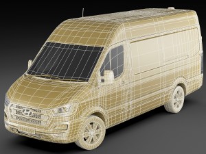 hyundai h350 panel van 2015 3D-Modell