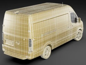 hyundai h350 panel van 2015 3D Model