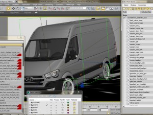 hyundai h350 panel van 2015 3D-Modell
