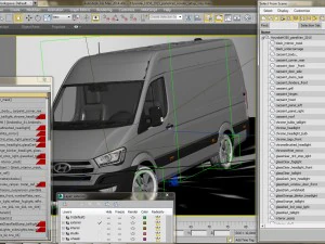 hyundai h350 panel van 2015 3D Model