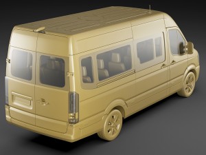 hyundai h350 bus 2015 3Dモデル
